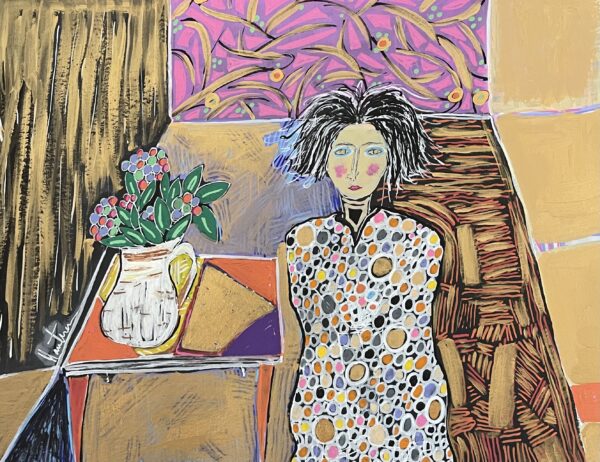 Woman with Flowers